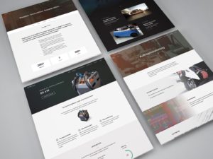 Screenshots der Website von Designwerk